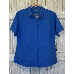 NWT Game Guard Vented Blue Color Microfiber Outdoor UVProtect Shirt Women's L